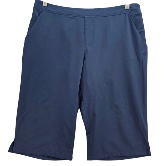 Coolibar Women's Navona City Bermuda Shorts UPF 50+ Sun Protection Chino Pocket - Picture 1 of 11